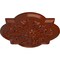 Ekena Millwork Bonetti Ceiling Medallion (Fits Canopies up to 5 1/8"), Hand-Painted Firebrick, 20"OD x 1 3/4"P CM20BOFIF - alternate 3